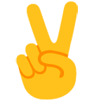 ✌️ Emoji Mano Con Señal De Victoria en Google Android 6.0.1.