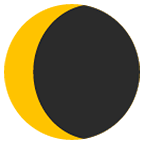 Emoji 🌘 Luna Calante su Google Android 6.0.1.