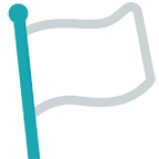🏳️ Emoji weiße Flagge Google Android 6.0.1.