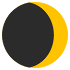 Emoji 🌒 Luna Crescente su Google Android 6.0.1.