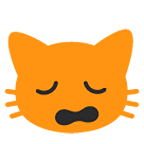 🙀 Emoji Rosto De Gato Desolado na Google Android 6.0.1.