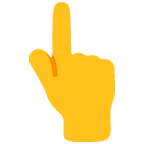 👆 Emoji nach oben weisender Zeigefinger von hinten Google Android 6.0.1.