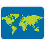 Emoji 🗺️ Mappa Mondiale su Google Android 6.0.1.