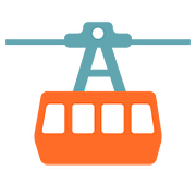 Émoji 🚡 Tramway Aérien sur Google Android 7.0.