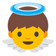 Emoji 👼 Angioletto su Google Android 7.0.