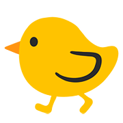 🐤 Emoji Pollito en Google Android 7.0.