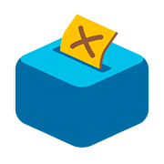 Emoji 🗳️ Urna Elettorale Con Scheda su Google Android 7.0.