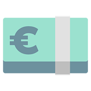 Emoji 💶 Banconota Euro su Google Android 7.0.