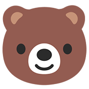 🐻 Emoji Rosto De Urso na Google Android 7.0.