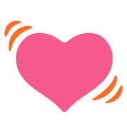 Émoji 💓 Cœur Battant sur Google Android 7.0.
