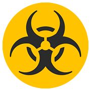 Émoji ☣️ Danger Biologique sur Google Android 7.0.