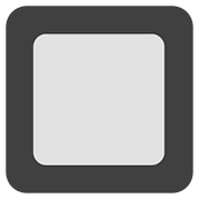 Emoji 🔲 Tasto Quadrato Bianco Con Bordo Nero su Google Android 7.0.