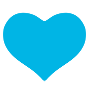 Émoji 💙 Cœur Bleu sur Google Android 7.0.
