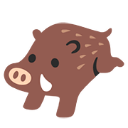 🐗 Emoji Wildschwein Google Android 7.0.