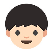 👦🏻 Emoji Niño: Tono De Piel Claro en Google Android 7.0.