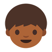 👦🏾 Emoji Niño: Tono De Piel Oscuro Medio en Google Android 7.0.