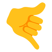 Emoji 🤙 Mano Con Gesto Di Chiamata su Google Android 7.0.