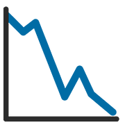 Emoji 📉 Grafico Con Andamento Negativo su Google Android 7.0.