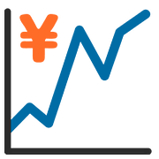 💹 Emoji steigender Trend mit Yen-Zeichen Google Android 7.0.