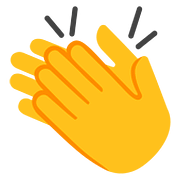 Emoji 👏 Mani Che Applaudono su Google Android 7.0.