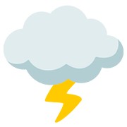 🌩️ Emoji Nube Con Rayo en Google Android 7.0.