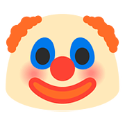 Émoji 🤡 Visage De Clown sur Google Android 7.0.