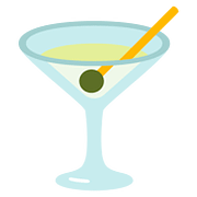 Emoji 🍸 Cocktail su Google Android 7.0.