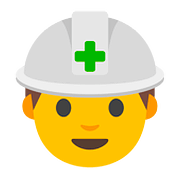 Emoji 👷 Operaio Edile su Google Android 7.0.