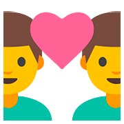 Emoji 👨‍❤️‍👨 Coppia Con Cuore: Uomo E Uomo su Google Android 7.0.