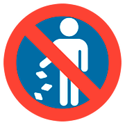🚯 Emoji Prohibido Tirar Basura en Google Android 7.0.