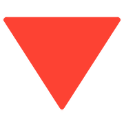 Emoji 🔻 Triangolo Rosso Con Punta Verso Il Basso su Google Android 7.0.