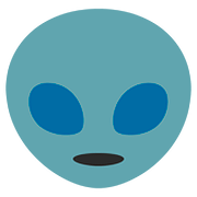 Émoji 👽 Alien sur Google Android 7.0.