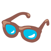 Emoji 👓 Occhiali Da Vista su Google Android 7.0.