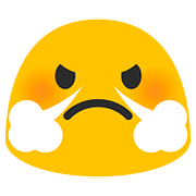 Emoji 😤 Faccina Che Sbuffa su Google Android 7.0.