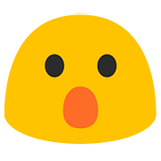 😮 Emoji Cara Con La Boca Abierta en Google Android 7.0.