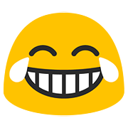 Emoji 😂 Faccina Con Lacrime Di Gioia su Google Android 7.0.