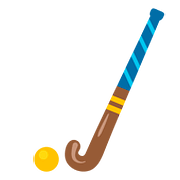 Emoji 🏑 Hockey Su Prato su Google Android 7.0.