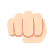 Emoji 👊🏻 Pugno Chiuso: Carnagione Chiara su Google Android 7.0.