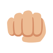 Emoji 👊🏼 Pugno Chiuso: Carnagione Abbastanza Chiara su Google Android 7.0.