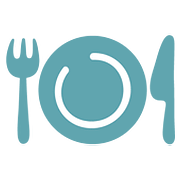 Émoji 🍽️ Assiette Et Couverts sur Google Android 7.0.