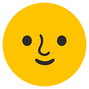 Emoji 🌝 Faccina Luna Piena su Google Android 7.0.