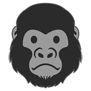 Emoji 🦍 Gorilla su Google Android 7.0.