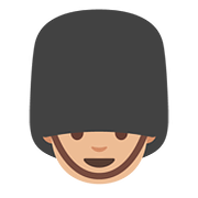 Emoji 💂🏼 Guardia: Carnagione Abbastanza Chiara su Google Android 7.0.