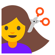 Émoji 💇 Personne Qui Se Fait Couper Les Cheveux sur Google Android 7.0.