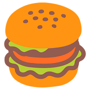 Émoji 🍔 Hamburger sur Google Android 7.0.