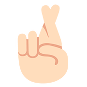 🤞🏻 Emoji Dedos Cruzados: Pele Clara na Google Android 7.0.
