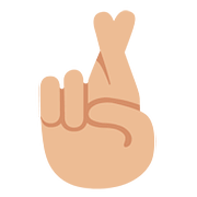 🤞🏼 Emoji Dedos Cruzados: Pele Morena Clara na Google Android 7.0.