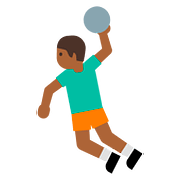 🤾🏾 Emoji Handballspieler(in): mitteldunkle Hautfarbe Google Android 7.0.
