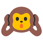 🙉 Emoji sich die Ohren zuhaltendes Affengesicht Google Android 7.0.