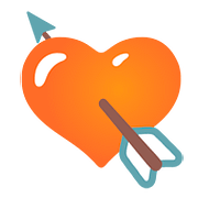 💘 Emoji Coração Com Flecha na Google Android 7.0.